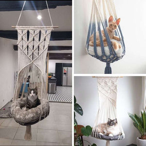 Macrame Cotton Cat Swing Bed