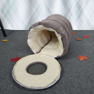 a toilet that has been placed on the floor 