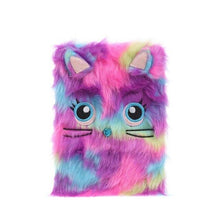 Fuzzy Plush Cat Notebooks