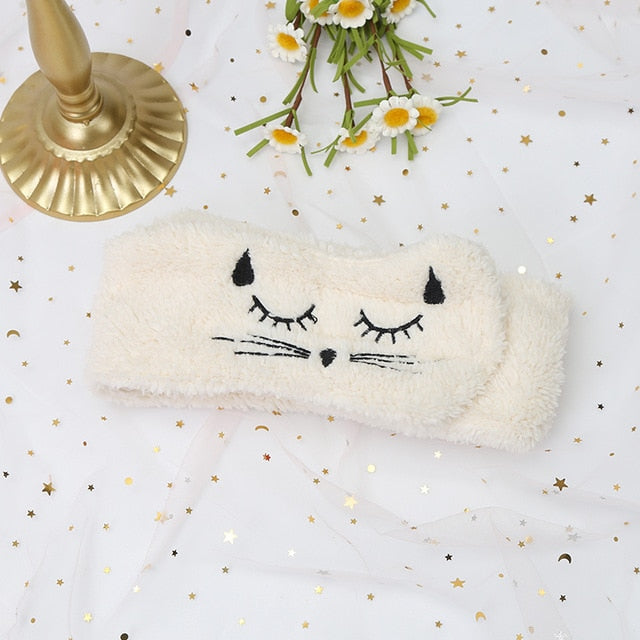 Cotton Blend Cat Themed Wash Head Band