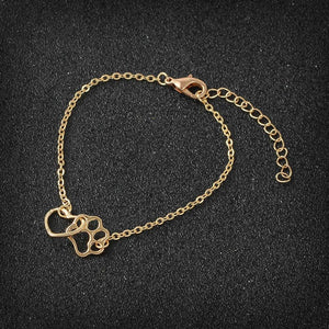 Paw and Heart Linked bracelet