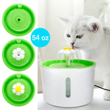 1.6L Automatic Cat and  Dog Water Fountain LED Electric Pet Feeder