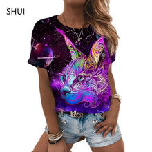 Oversized Starry Night and Galaxy printed men's and women's t-shirts.