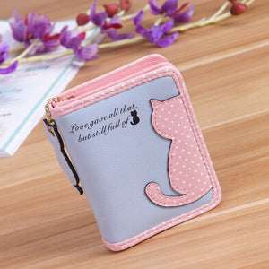 Cat Cut Out Coin Purse and Wallets