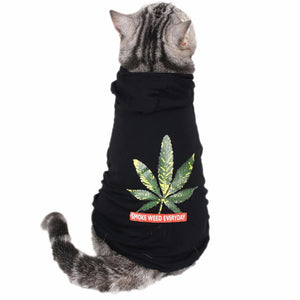 Hemp Leaf Cat Sweater for Cats