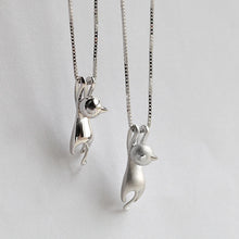 New Fashion Lovely Silver Plated Cat Necklace Tiny Cute Pendants Odd Fancy Jewelry Charm Pendant Necklaces
