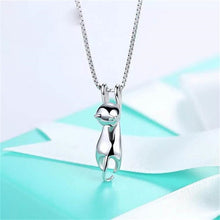 New Fashion Lovely Silver Plated Cat Necklace Tiny Cute Pendants Odd Fancy Jewelry Charm Pendant Necklaces