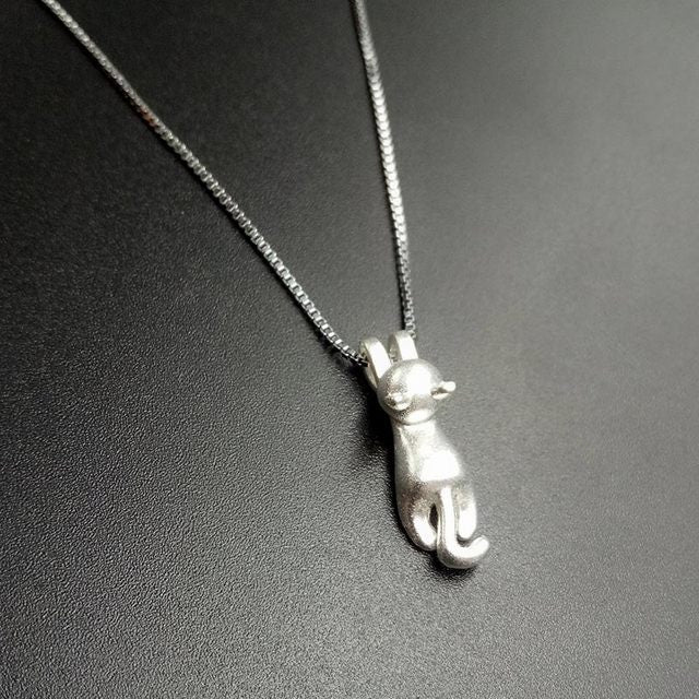 New Fashion Lovely Silver Plated Cat Necklace Tiny Cute Pendants Odd Fancy Jewelry Charm Pendant Necklaces